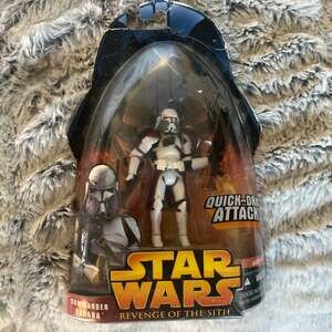 Star Wars Revenge of the Sith Commander Bacara Quick-Draw Attack